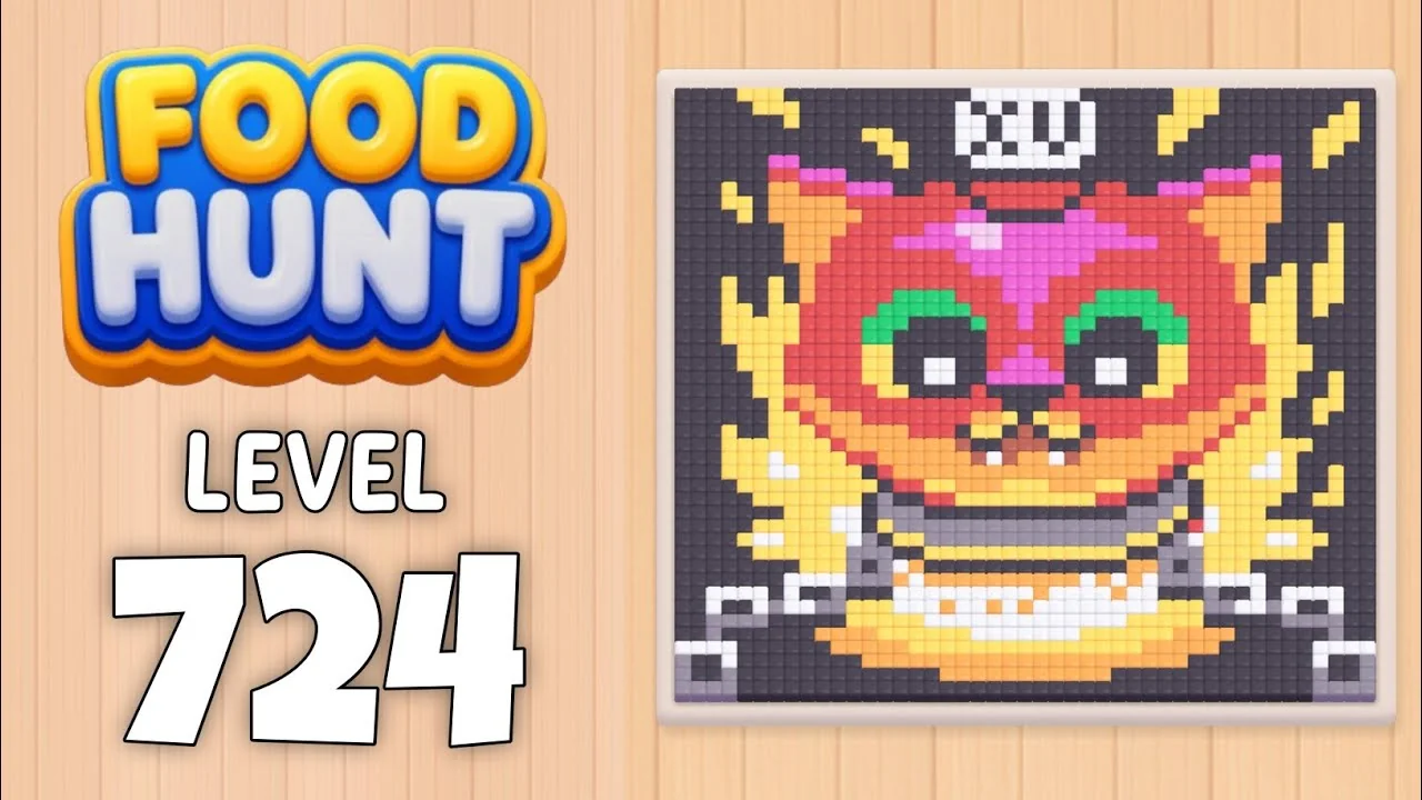 Food Hunt Level 724 board layout