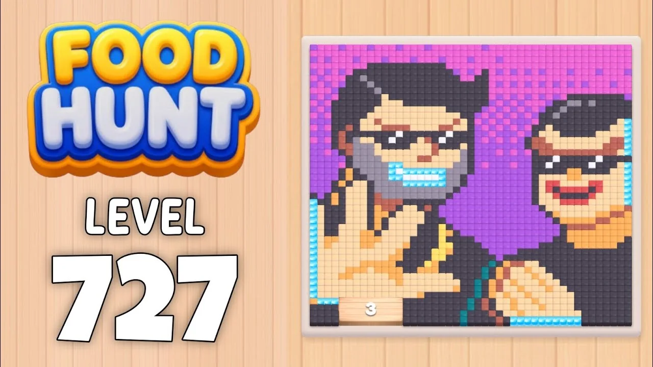 Food Hunt Level 727 board layout