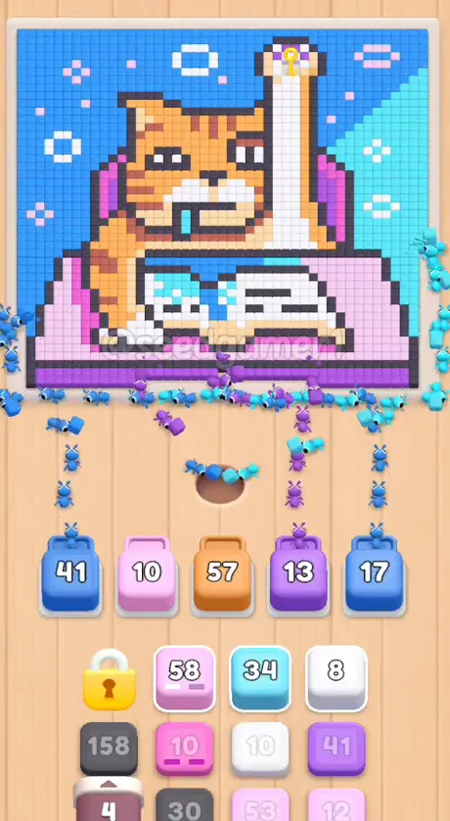 All five slots are busy inside the first six seconds