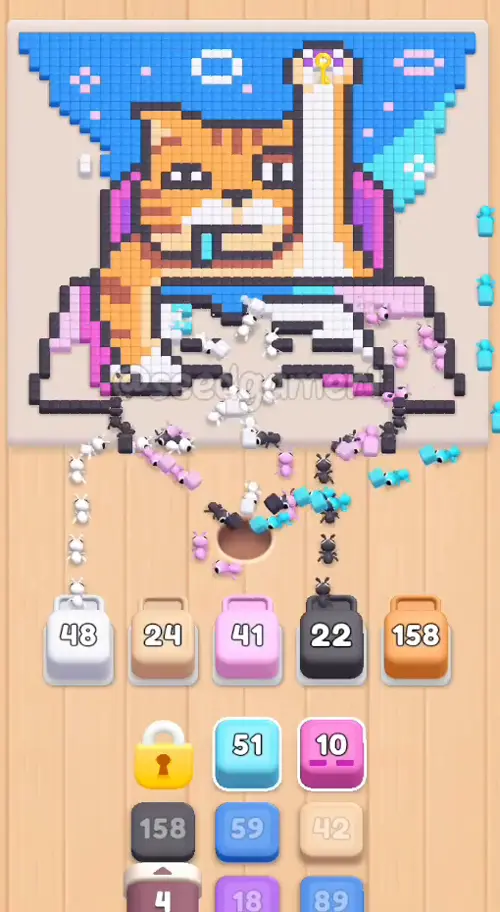 The 158-pixel orange parks in slot 5 and will sit there for four minutes