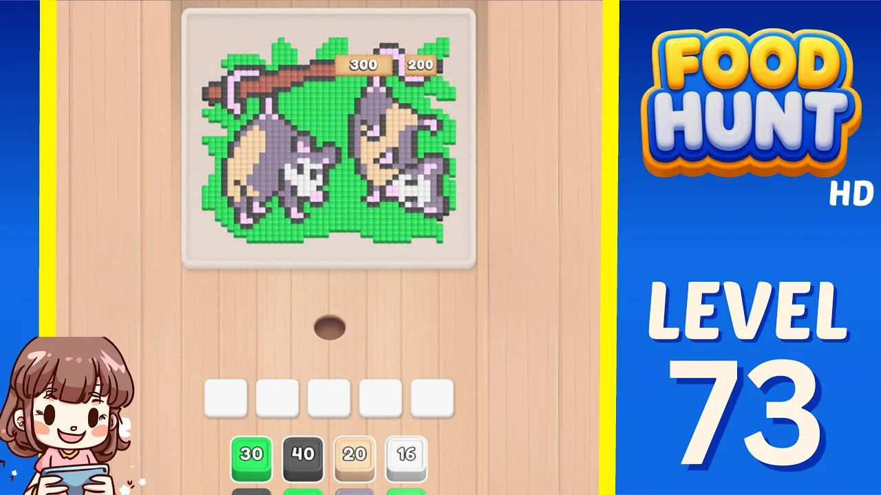 Food Hunt Level 73 board layout