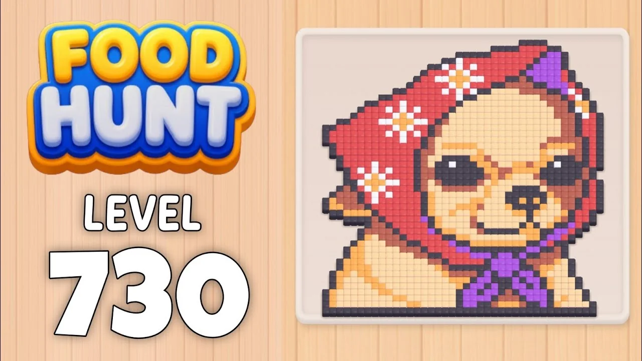Food Hunt Level 730 board layout