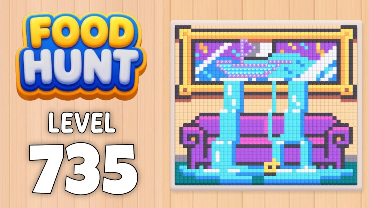 Food Hunt Level 735 board layout
