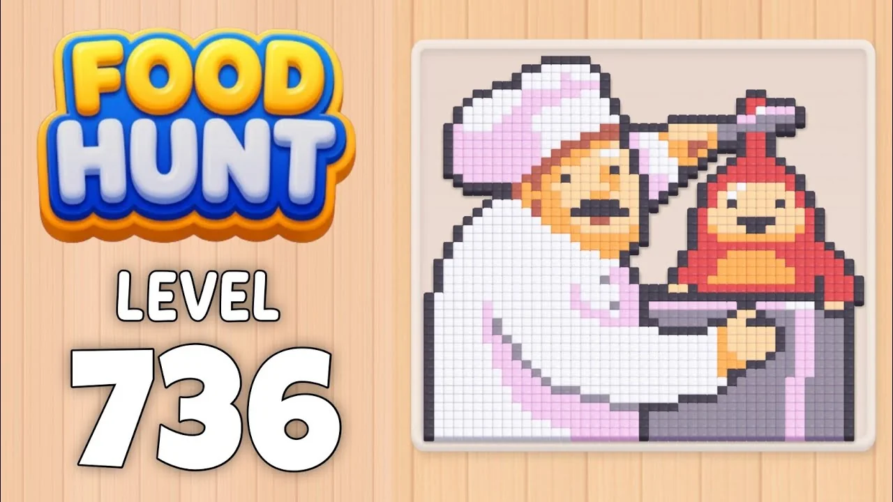Food Hunt Level 736 board layout