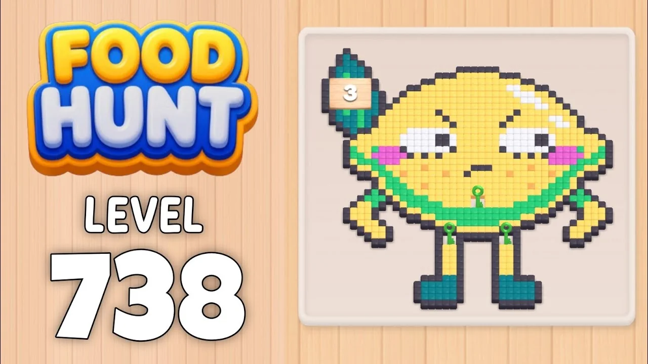 Food Hunt Level 738 board layout