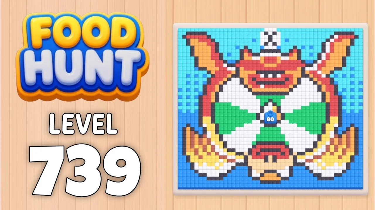 Food Hunt Level 739 board layout