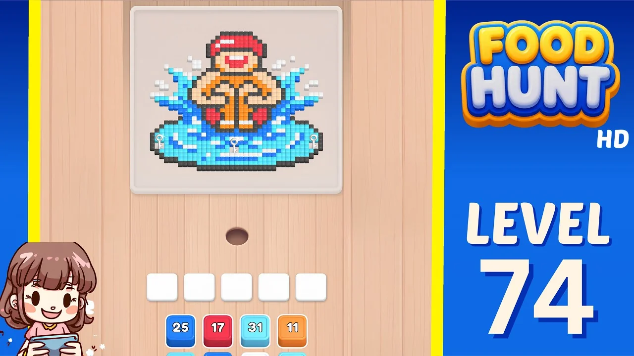 Food Hunt Level 74 board layout