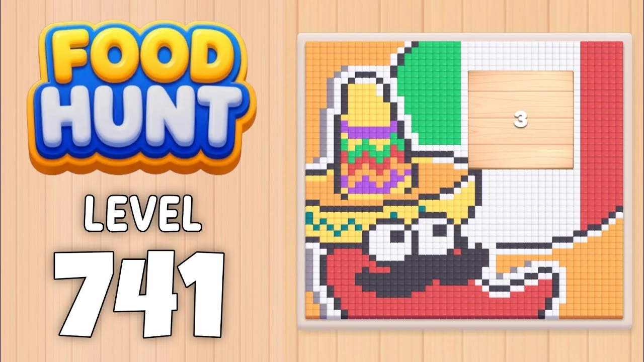 Food Hunt Level 741 board layout