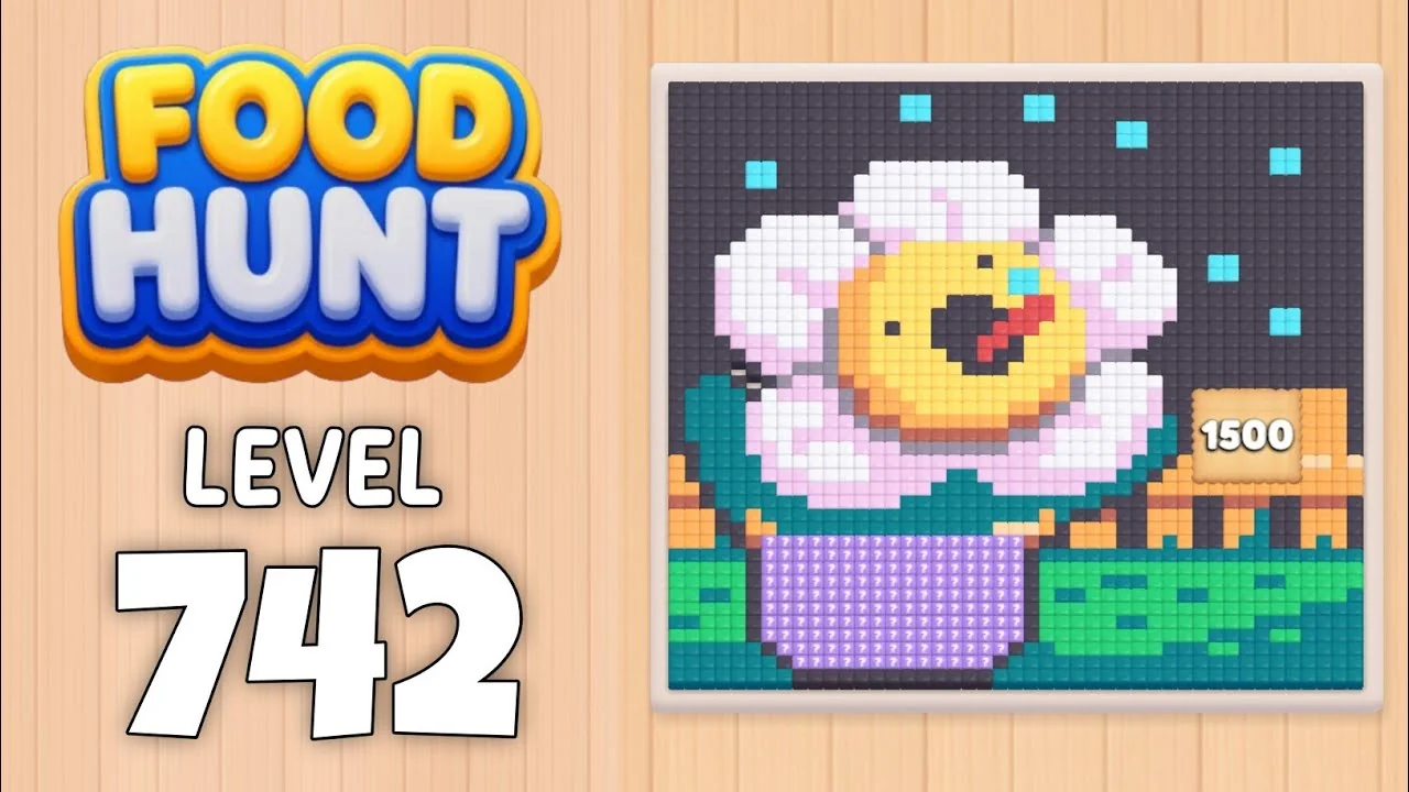 Food Hunt Level 742 board layout