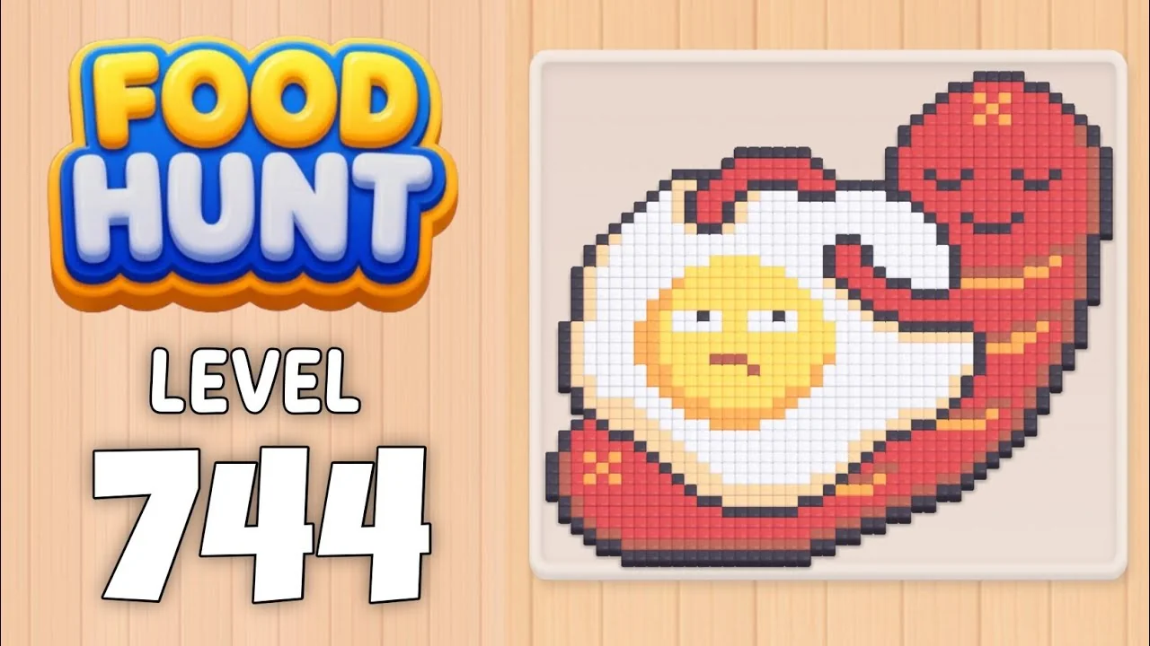 Food Hunt Level 744 board layout