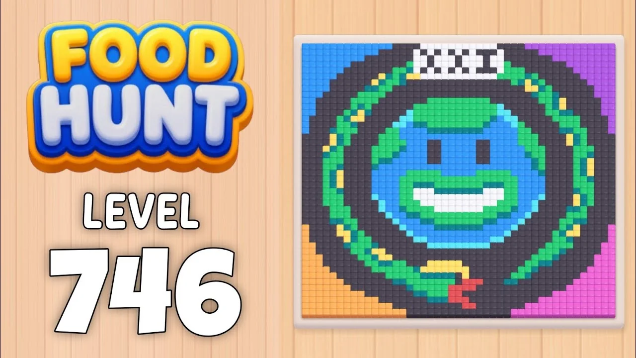 Food Hunt Level 746 board layout