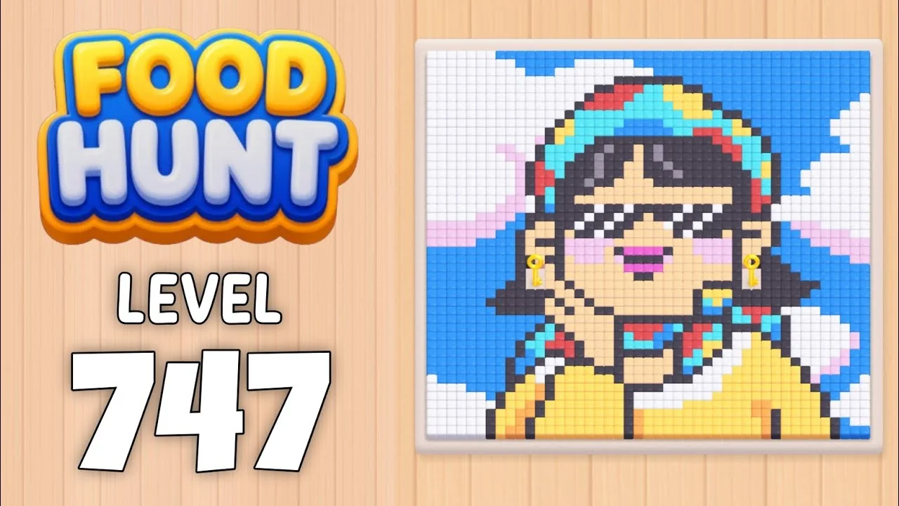 Food Hunt Level 747 board layout