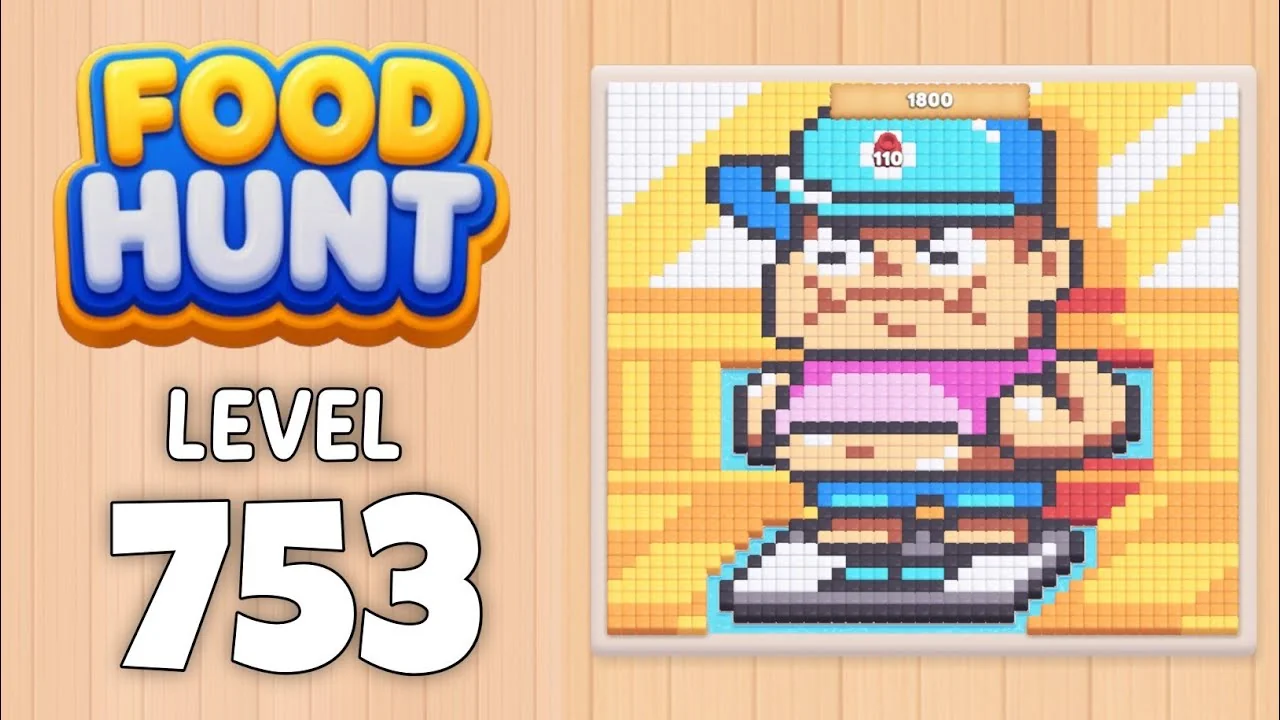 Food Hunt Level 753 board layout