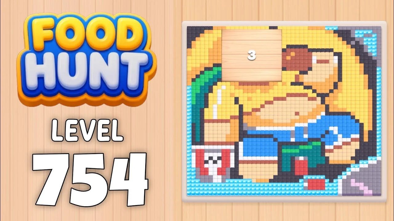 Food Hunt Level 754 board layout