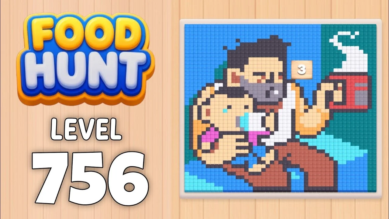 Food Hunt Level 756 board layout