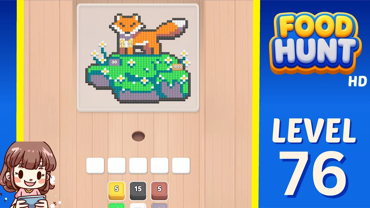 Food Hunt Level 76 board layout