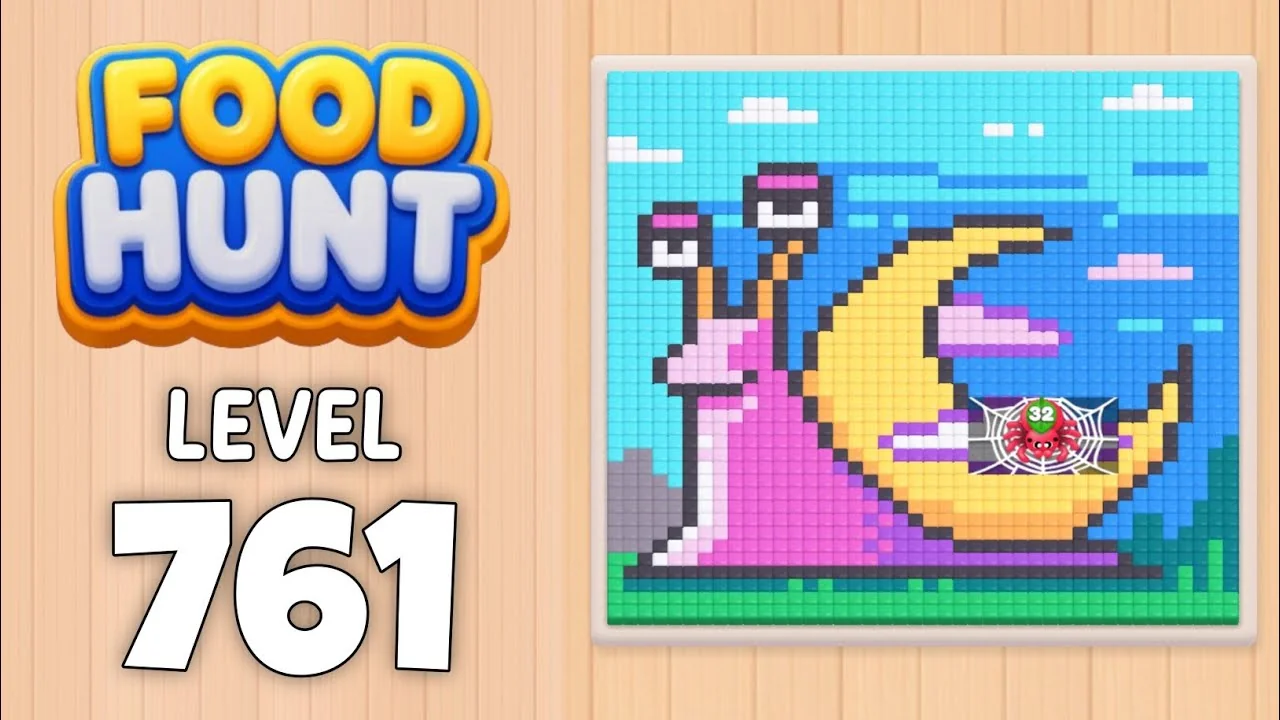 Food Hunt Level 761 board layout
