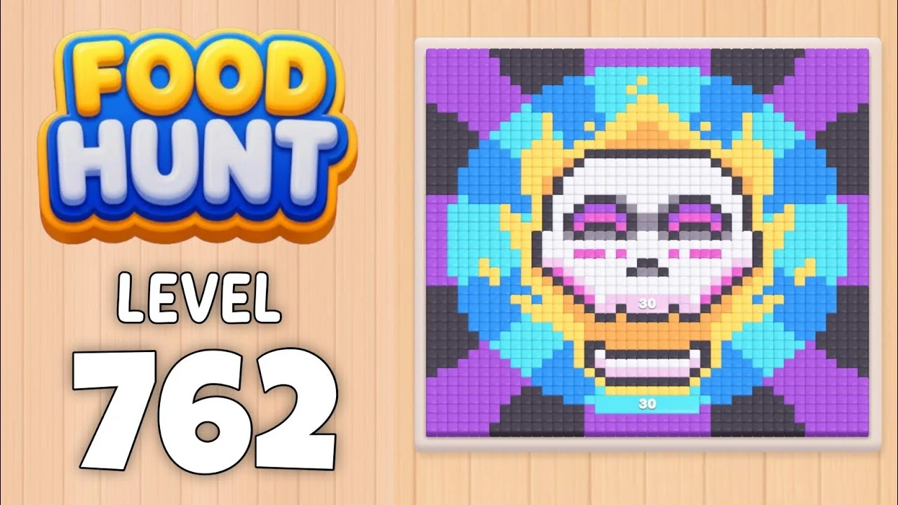 Food Hunt Level 762 board layout