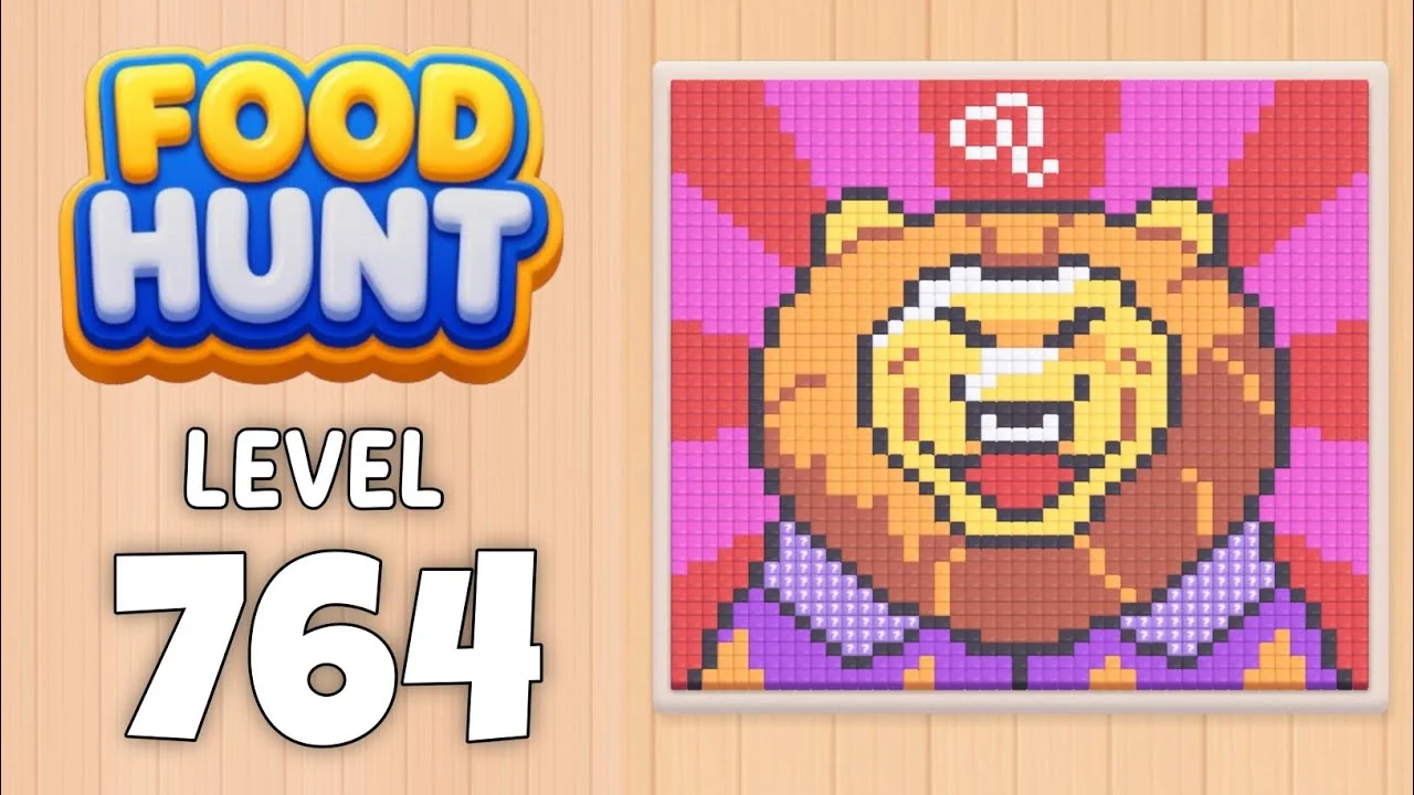 Food Hunt Level 764 board layout