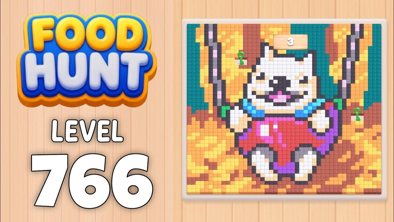 Food Hunt Level 766 board layout