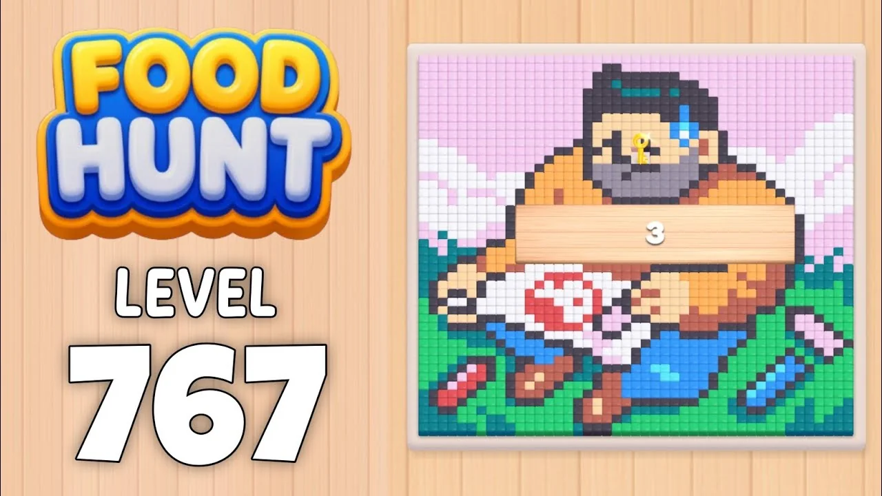 Food Hunt Level 767 board layout
