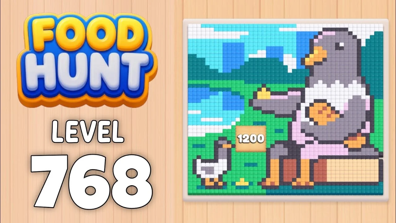 Food Hunt Level 768 board layout
