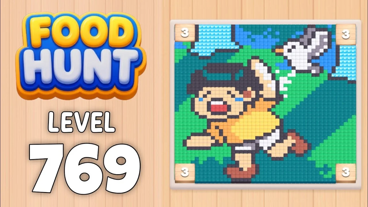 Food Hunt Level 769 board layout
