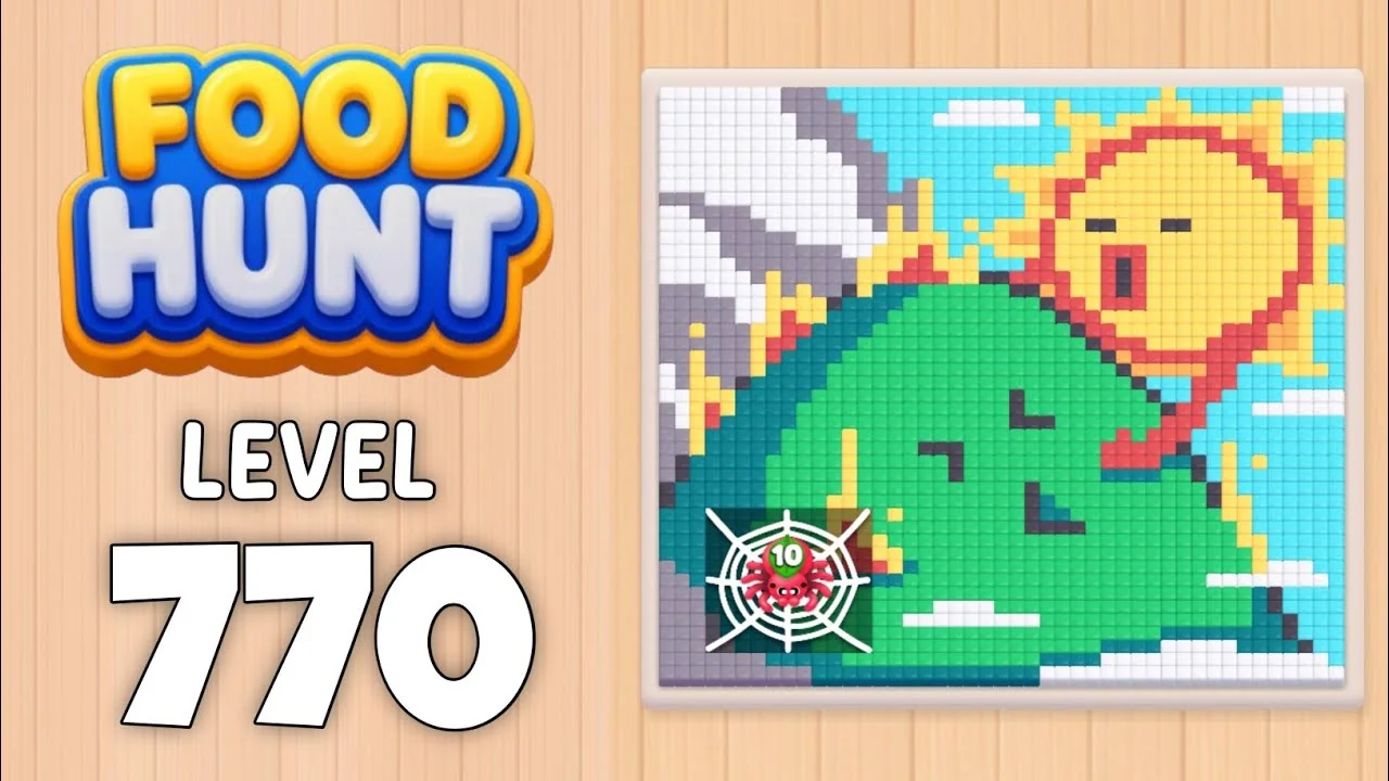 Food Hunt Level 770 board layout