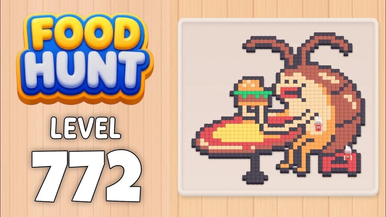 Food Hunt Level 772 board layout