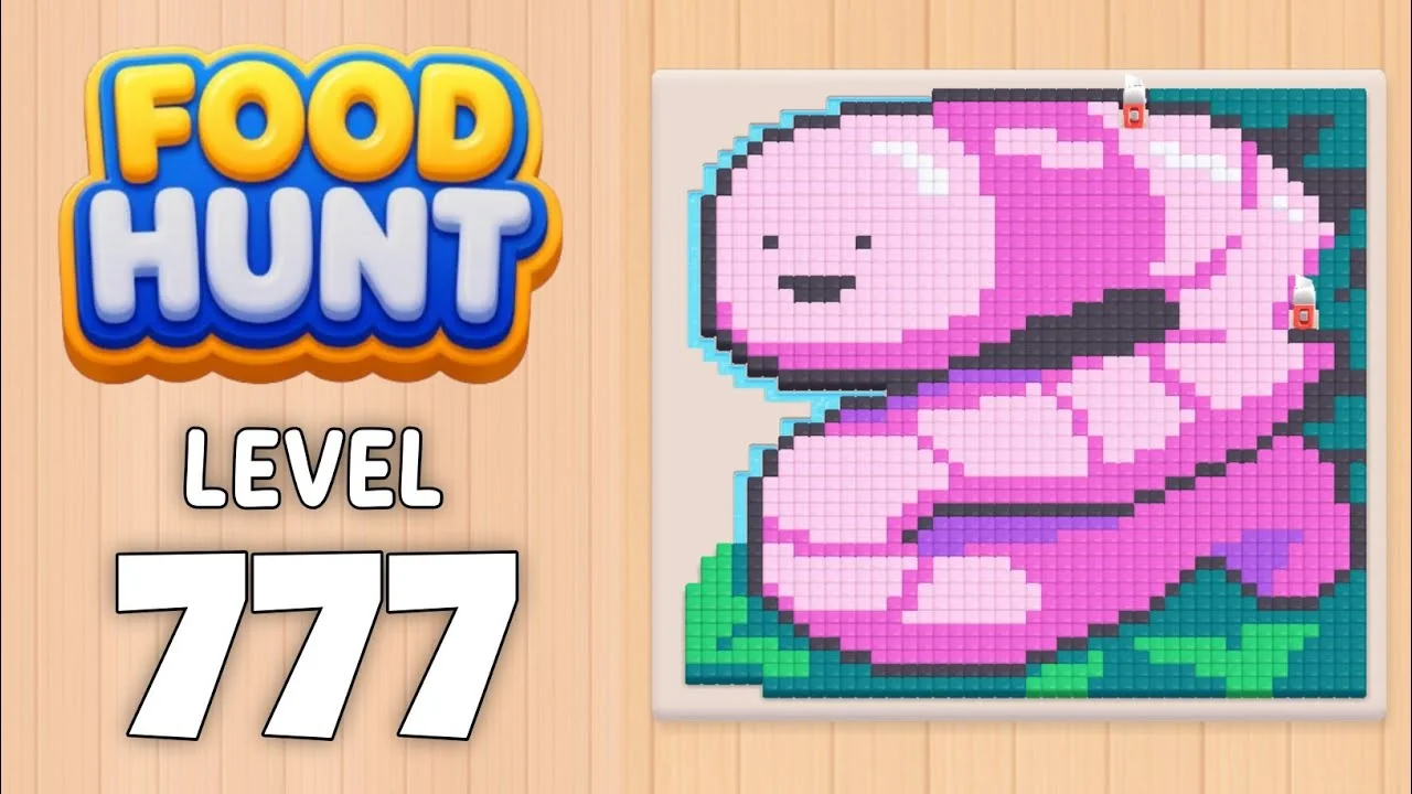 Food Hunt Level 777 board layout