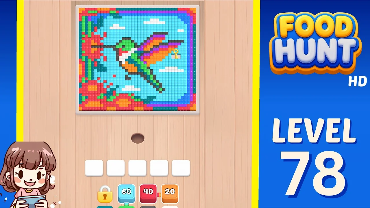 Food Hunt Level 78 board layout