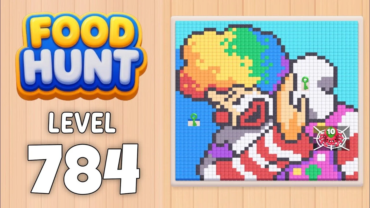 Food Hunt Level 784 board layout