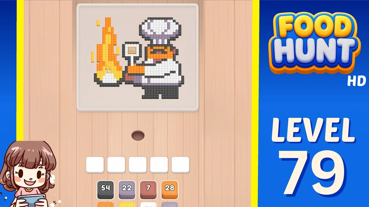 Food Hunt Level 79 board layout