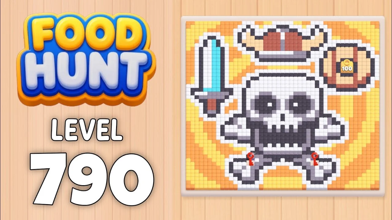 Food Hunt Level 790 board layout