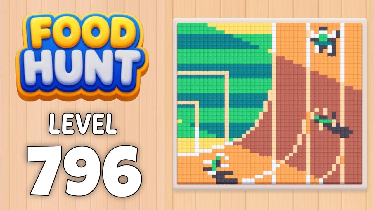 Food Hunt Level 796 board layout