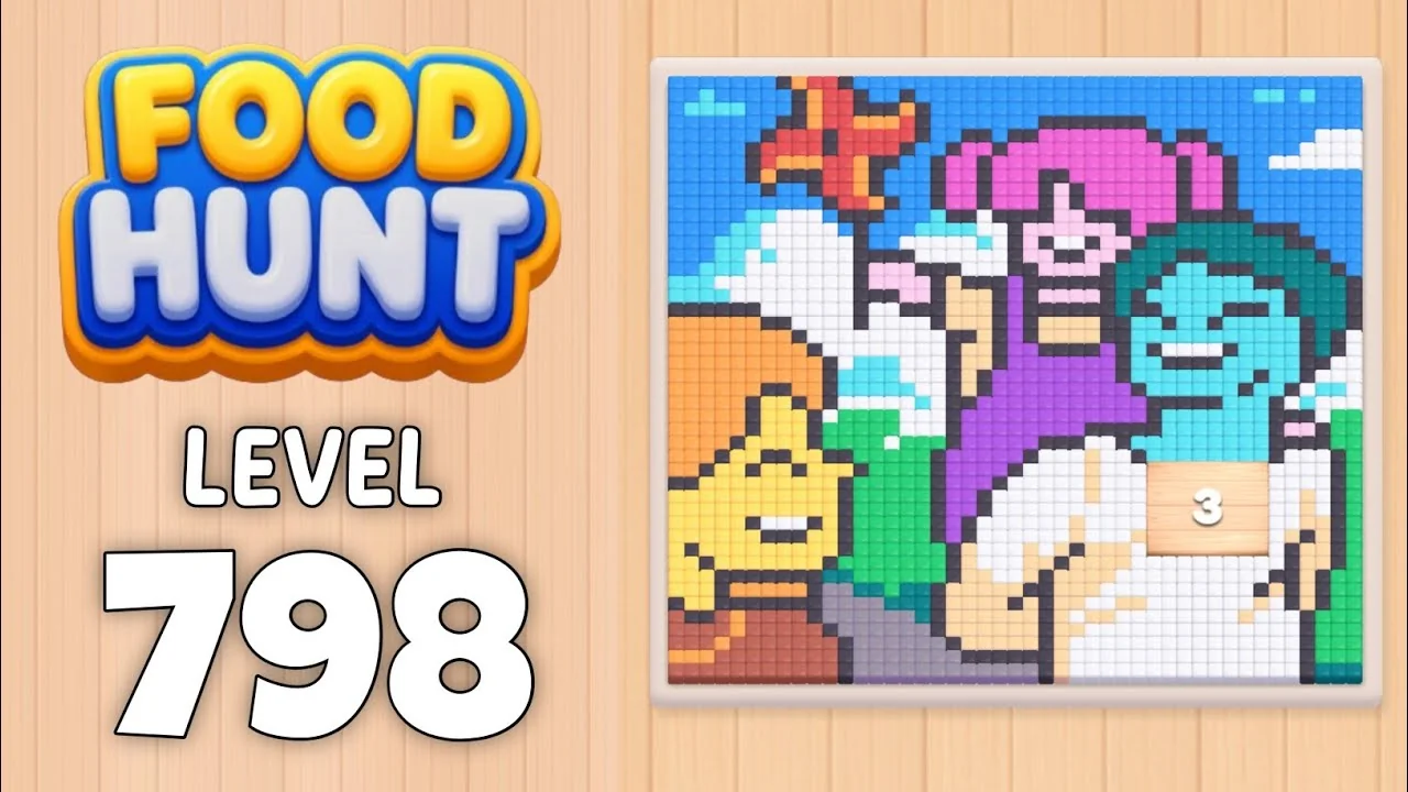 Food Hunt Level 798 board layout