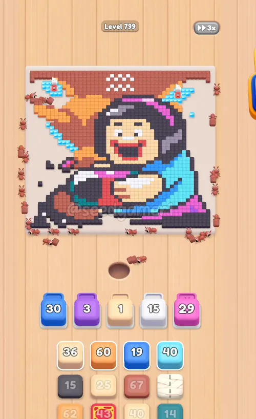 Pink sled seated