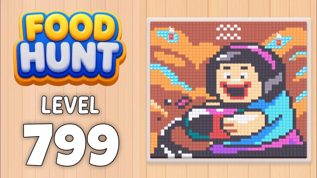 Food Hunt Level 799 board layout