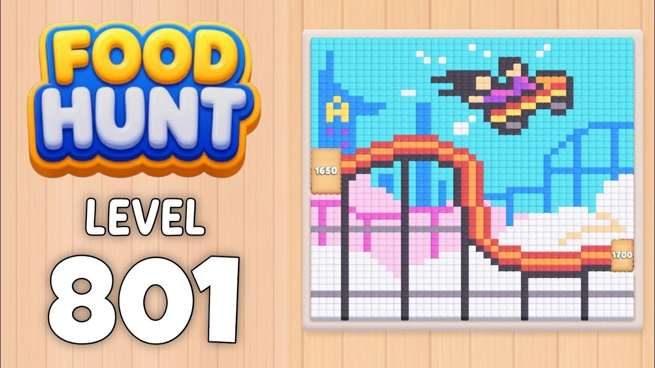Food Hunt Level 801 board layout