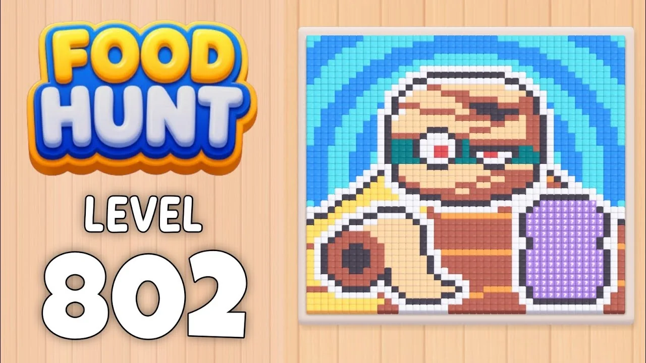 Food Hunt Level 802 board layout