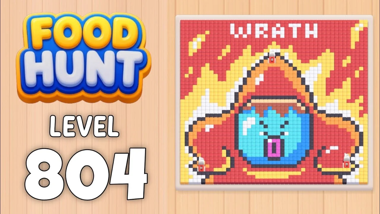 Food Hunt Level 804 board layout