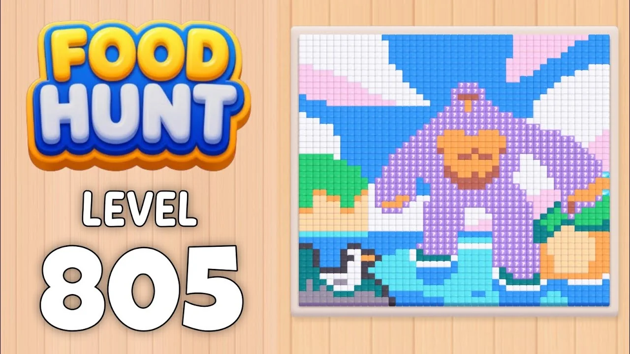 Food Hunt Level 805 board layout