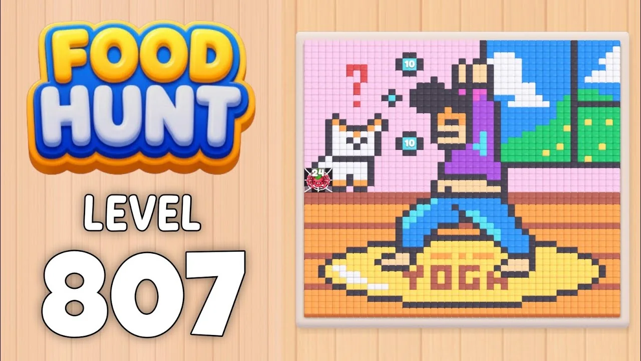 Food Hunt Level 807 board layout