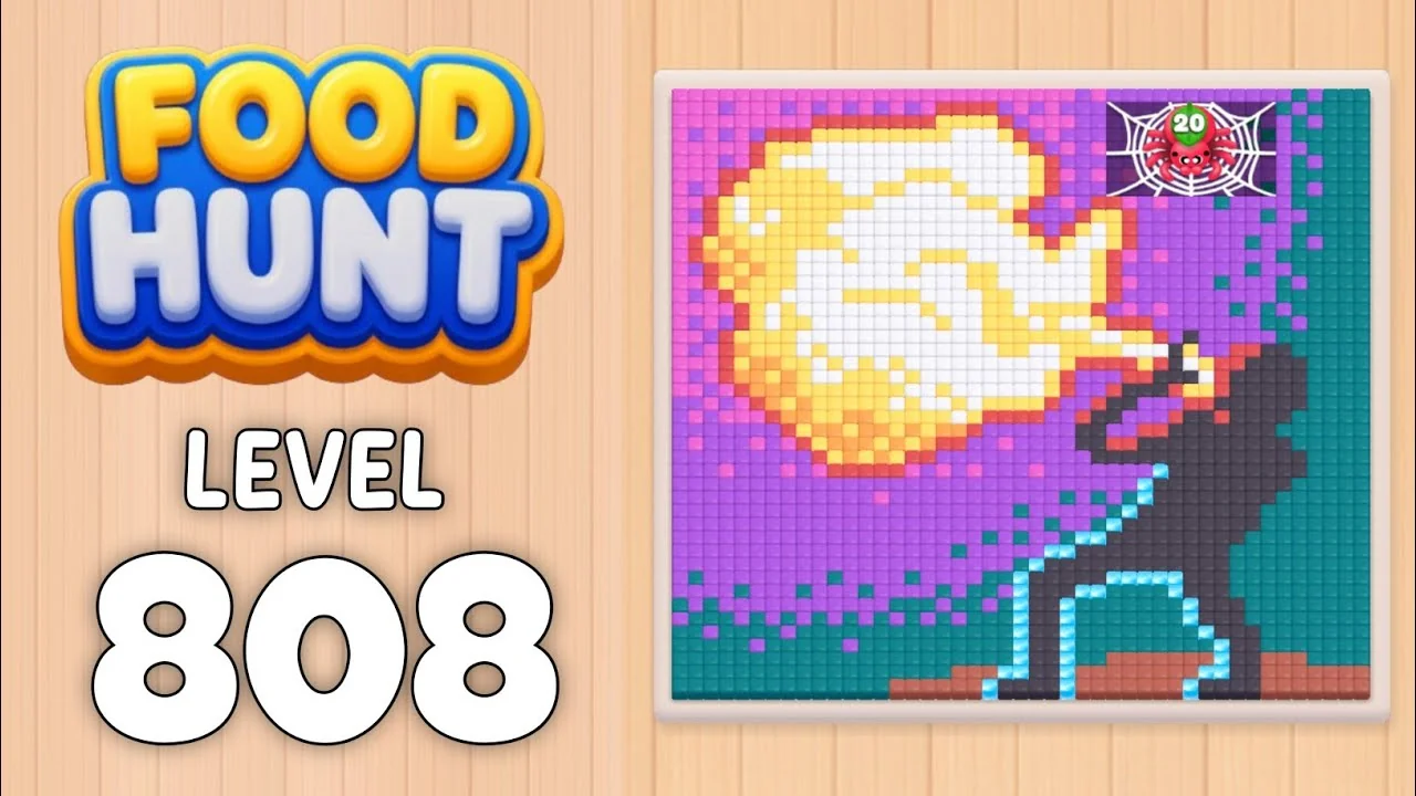 Food Hunt Level 808 board layout