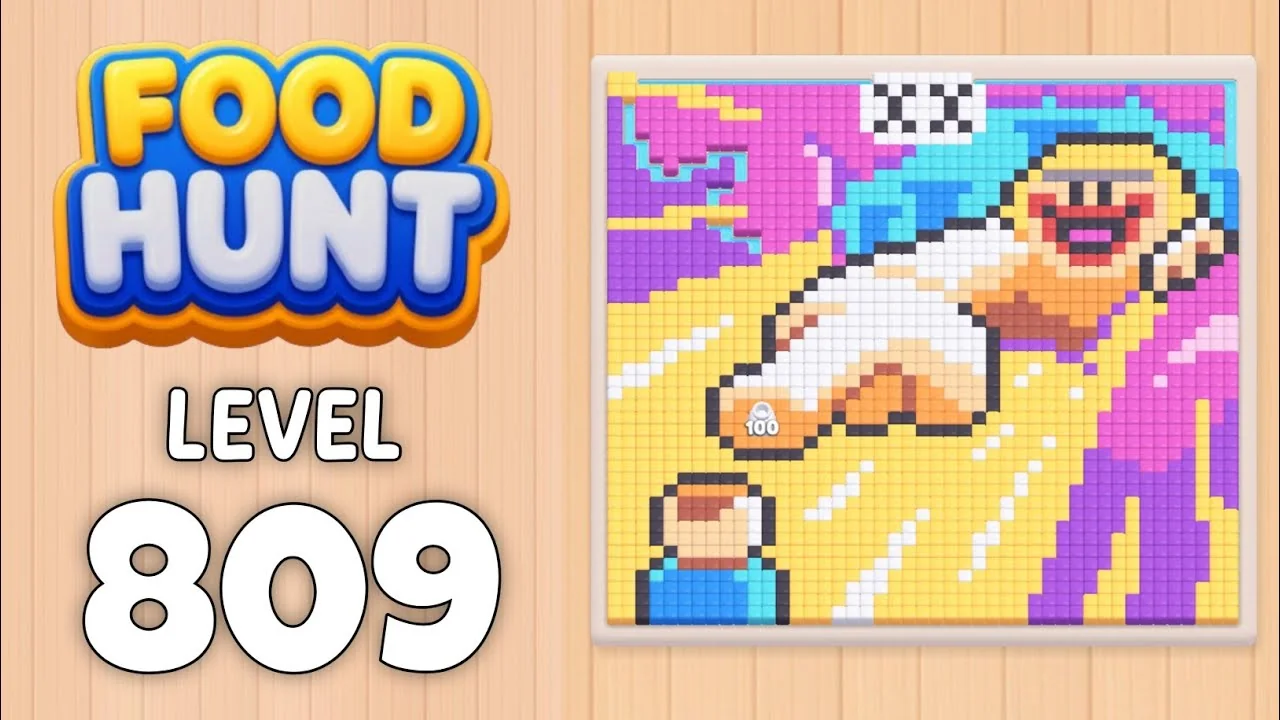 Food Hunt Level 809 board layout