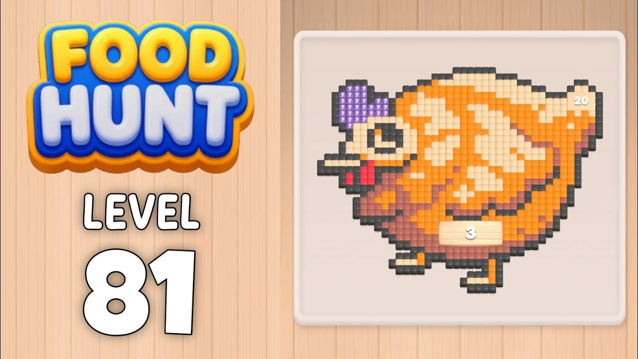 Food Hunt Level 81 board layout