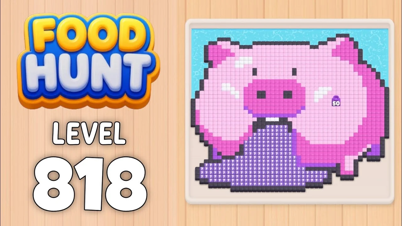 Food Hunt Level 818 board layout