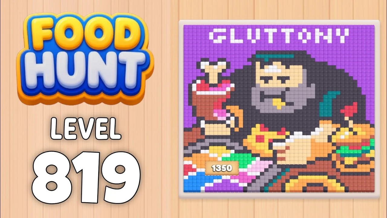 Food Hunt Level 819 board layout
