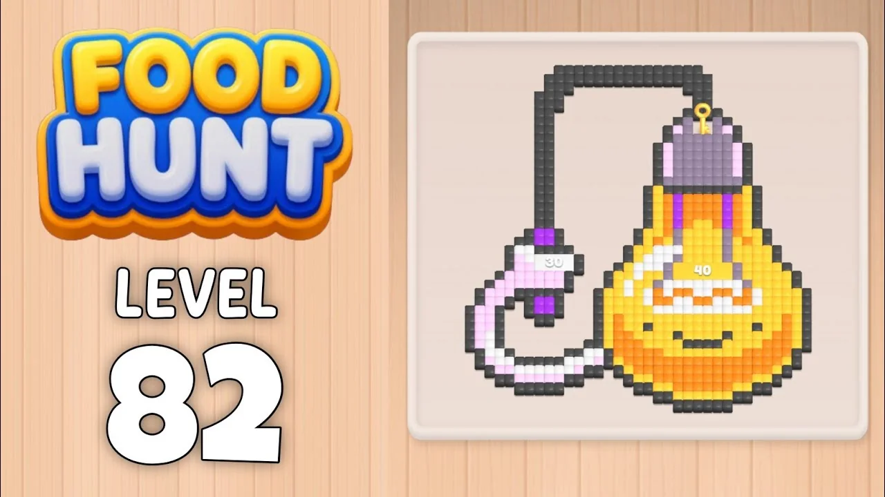 Food Hunt Level 82 board layout