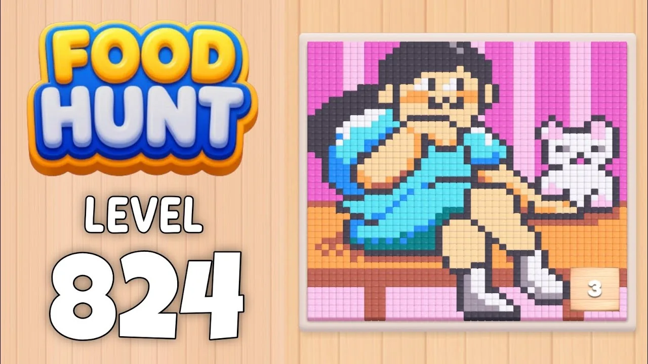 Food Hunt Level 824 board layout